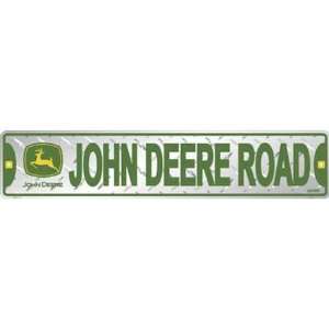  John Deere 66139 JD Road   Embossed Metal Sign Automotive
