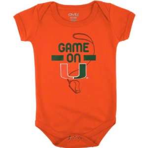  Miami Hurricanes Infant Orange Game On Creeper Sports 