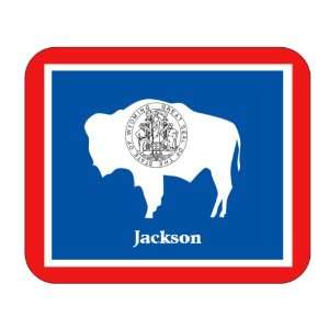  US State Flag   Jackson, Wyoming (WY) Mouse Pad 