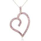 Joolwe 10k White Gold and 2.26 ctw Round Pink Sapphire Embellished 