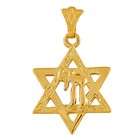   Jewelry   Star Shaped Chai Pendant (Include Necklace18 inch gold