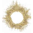 Vickerman Whimsical Gold Laser Tinsel Christmas Wreath 30