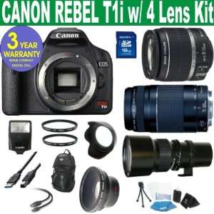  BRAND NEW CANON REBEL T1I w/ CANON 18 55 IS LENS + CANON 
