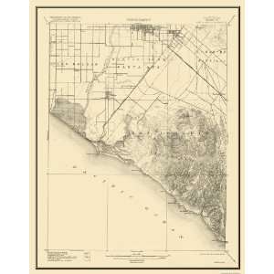  USGS TOPO MAP SANTA ANA QUAD CALIFORNIA (CA) 1901