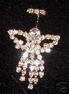Angel Jewelry Pin Brooch Crystal Jewel Christmas Gift  