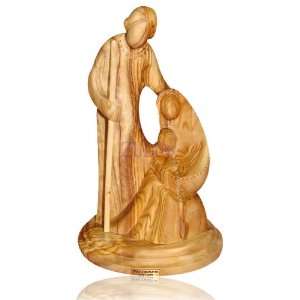 19cm Large Holy Family Olive Wood Figure 