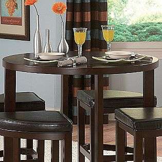 piece Counter Height Pub Set in Brown Cherry Finish  Oxford Creek 