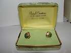 Scarab Earrings 12 Kt Gold Filled Vintage Jewelry  