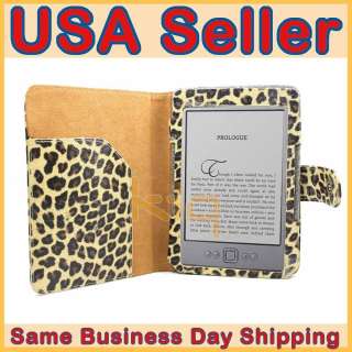   Cover Leopard    Kindle 4 Non Touch + Screen Protector  