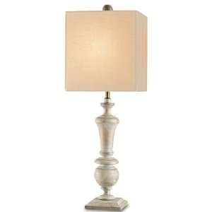 Currey and Company 6321 Stendhal   One Light Table Lamp, Washed Flax 