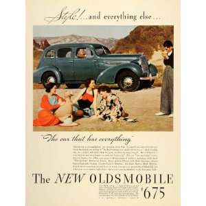 1935 Ad Oldsmobile Car Fisher Body Beach General Motors   Original 
