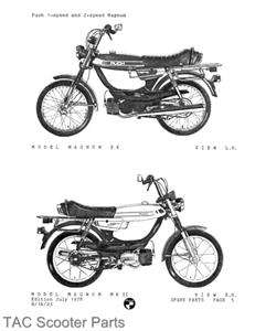 Puch Magnum II and Magnum MKII Moped Parts Manual  