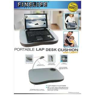 Finelife Lap Desk with Light and Drink Holder 