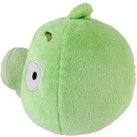 Angry Birds 5 inch Plush with Sound   Green Pig   Commonwealth Toys 