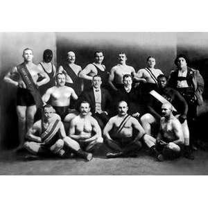   on 12 x 18 stock. Team of Champion Russian Wrestlers