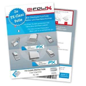 com 2 x atFoliX FX Clear Invisible screen protector for TomTom XL 350 