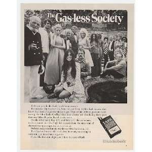  1970 Lark Cigarette Gas less Society Print Ad (6741)