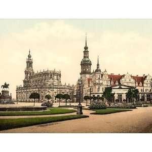     Church and Royal Castle Altstadt Dresden Saxony Germany 24 X 18.5