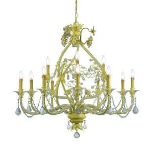 Crystorama Clear Hand Cut Crystal Chandelier 12 Lights   Champagne 