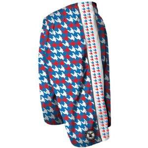 Flow Society Authentic Lacrosse Gear Houndstooth Royal/Red/White Lax 