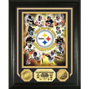  BSS   Pittsburgh Steelers 6 Time Super Bowl Champions 24KT 