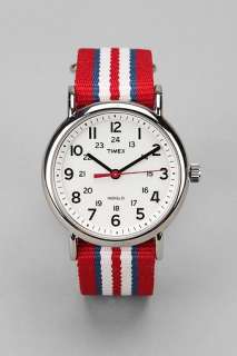 UrbanOutfitters  Timex Striped Band Weekender Watch