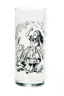 UrbanOutfitters  Alice In Wonderland Alice & Cards Glass