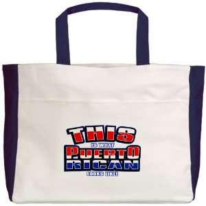  Beach Tote Navy This Is What Puerto Rican Looks Like with 