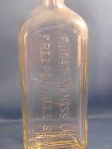   Old FURST McNESS Co., Freeport, ILL. Medicine Embossed Bottle  