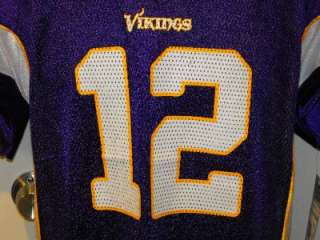 NEW Percy Harvin #12 Minnesota Vikings REEBOK YOUTH LARGE L 14 16 