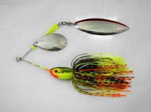 MUSKIE SPINNERBAIT 1oz COLOR GREEN SUNFISH  
