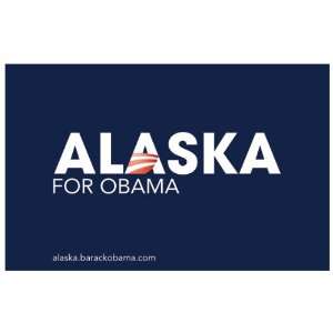   Obama   (Alaska for Obama) Campaign Poster 17 x 11