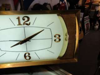 Vintage Budweiser Cold Beer Lighted Flourescent Clock Sign 6 Feet Long 