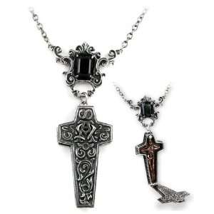  Infinity Cross Casket Necklace by Alchemy Gothic Jewelry