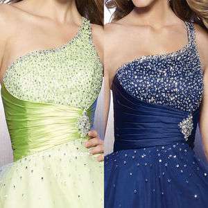 2012 New Short Crystal Wedding Prom Dress Gown party ball beading 
