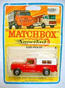 Superfast No.06A Ford Pick up on short 1969 blistercard  