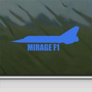  MIRAGE F1 Blue Decal Military Soldier Truck Window Blue 