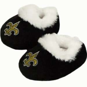  NEW ORLEANS SAINTS OFFICIAL LOGO BABY BOOTIE SLIPPERS 0 3 
