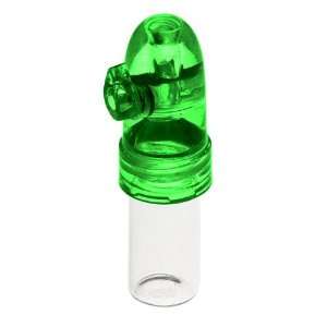 Snuff Bullet Acrylic with Glass Vial   GREEN