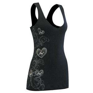  FMF Apparel Womens Lacey Diva Tank Top   Large/Black 