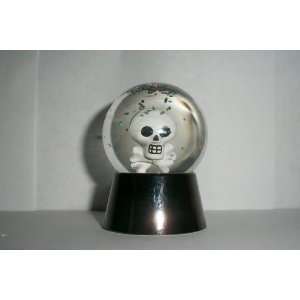  Halloween Skull Color Changing Lighted Water Snow Globe 