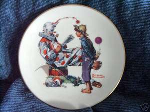 CIRCUS CLOWN BY NORMAN ROCKWELL PLATE  