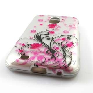   Flowers Hard Case Snap On Cover Samsung Galaxy S2 Sprint Epic 4G Touch