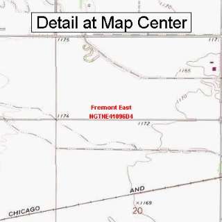   Map   Fremont East, Nebraska (Folded/Waterproof)