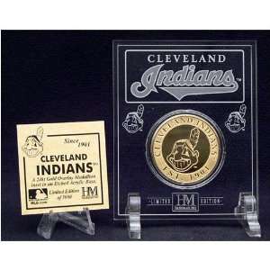  Cleveland Indians 24Kt Gold Coin In Archival Etched 