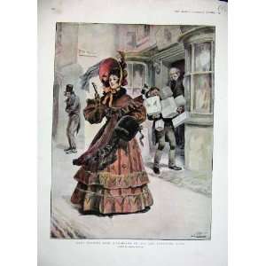  1897 Lady Belinda Shopping Christmas Presents Colour