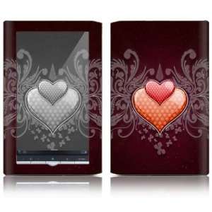 Sony Reader PRS 950 Decal Sticker Skin   Double Hearts