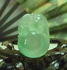 Chinese Icy Green Jade Jadeite Dragon Pendant Necklace
