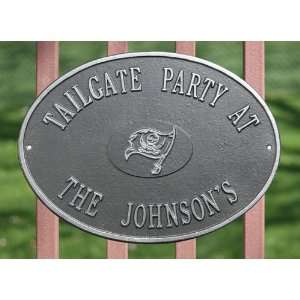   Bay Buccaneers Personalized Pewter and Silver Indoor/Outdoor Plaque
