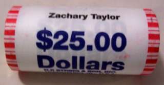 2009 P ZACHARY TAYLOR $1 GOLDTONE COIN DOLLAR ROLL  